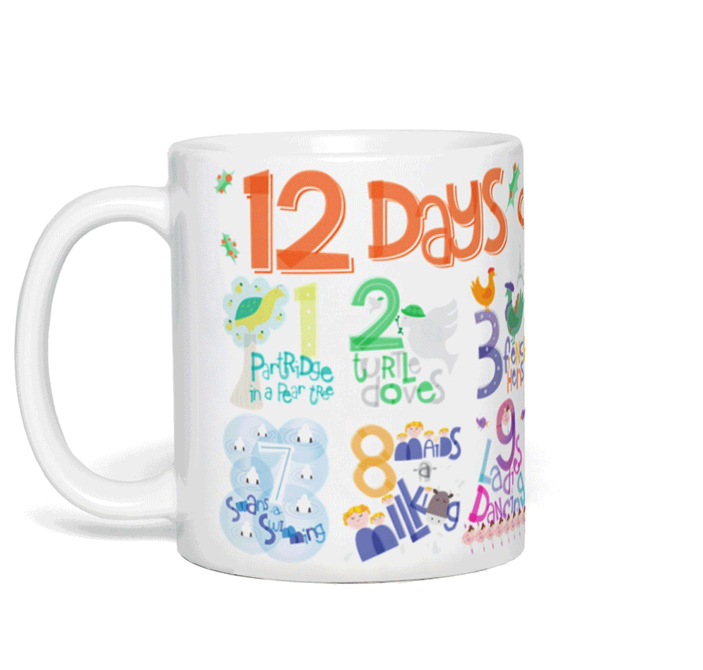 The 12 Days of Christmas — Coffee Mug – Rebecca Gallagher Art