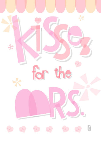 Kisses For The Mrs. — Art Print