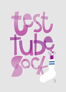 Test Tube Sock  — Art Print