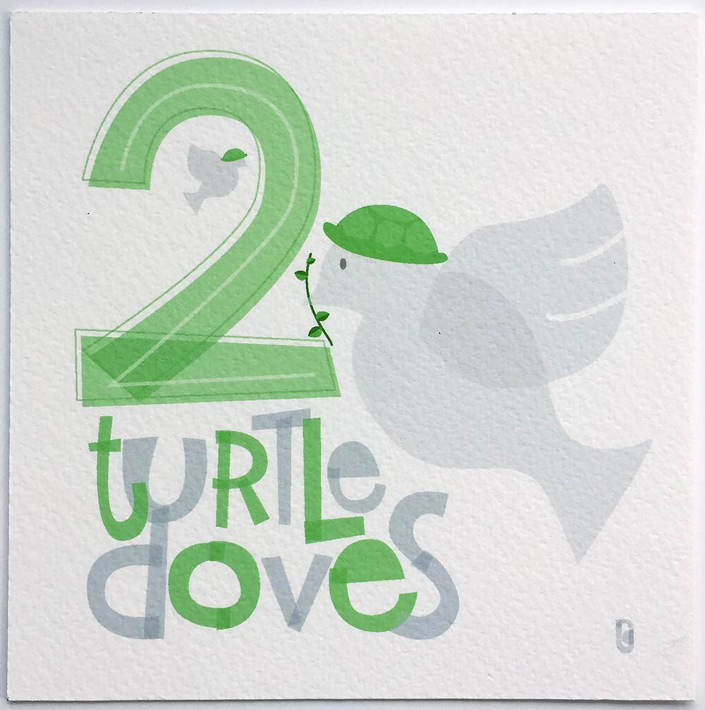 Two Turtledoves — Art Print