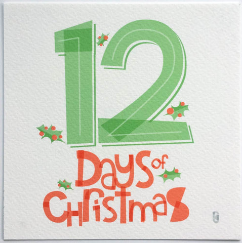 Twelve Days of Christmas — Art Print