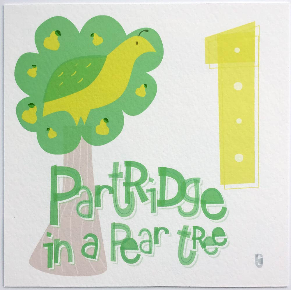 One Partridge in a Pear Tree — Art Print