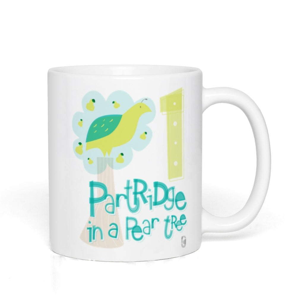 A Partridge in a Pear Tree (The 12 Days of Christmas series) — Coffee Mug