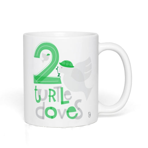 Two Turtledoves (The 12 Days of Christmas series) — Coffee Mug