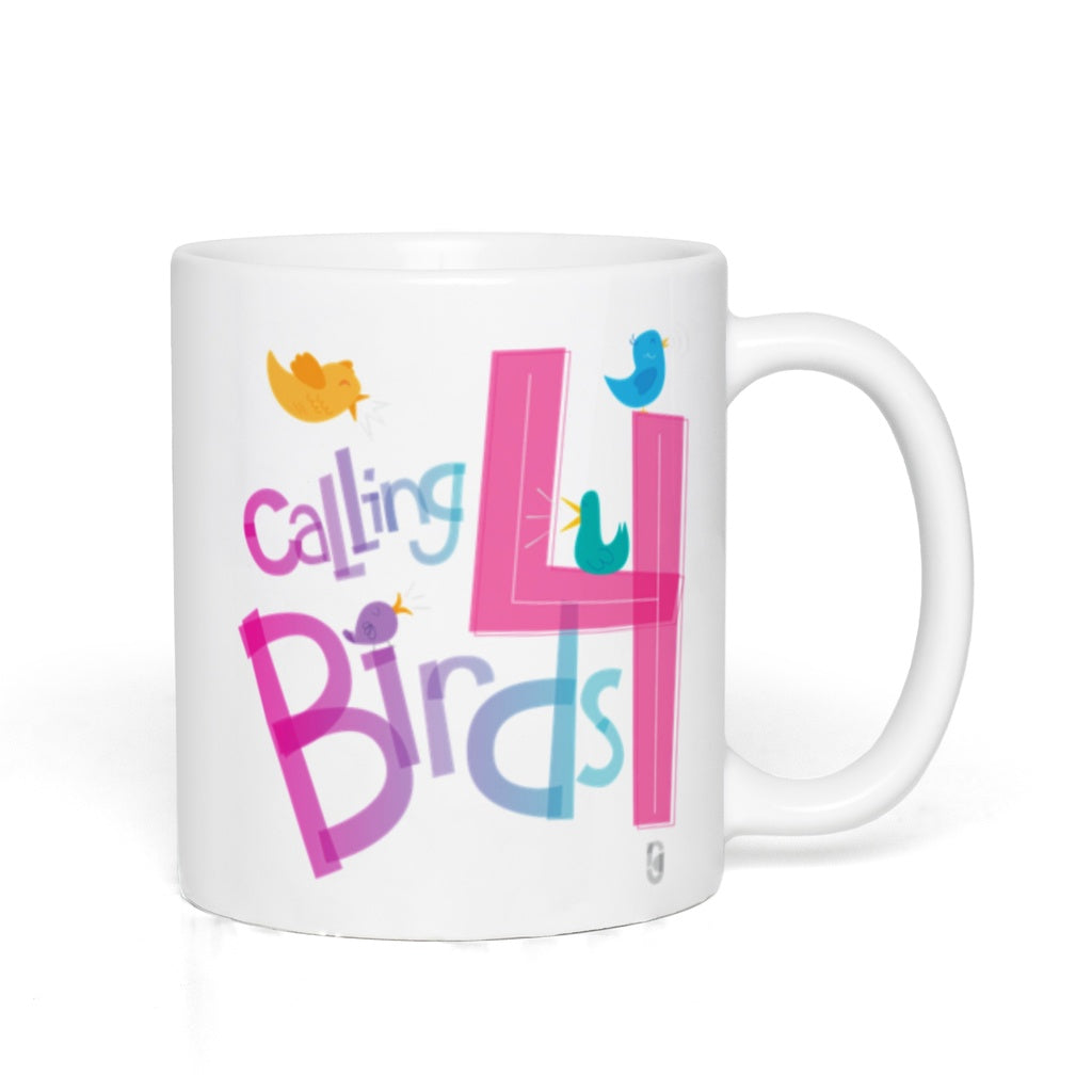 Four Calling Birds (The 12 Days of Christmas series) — Coffee Mug